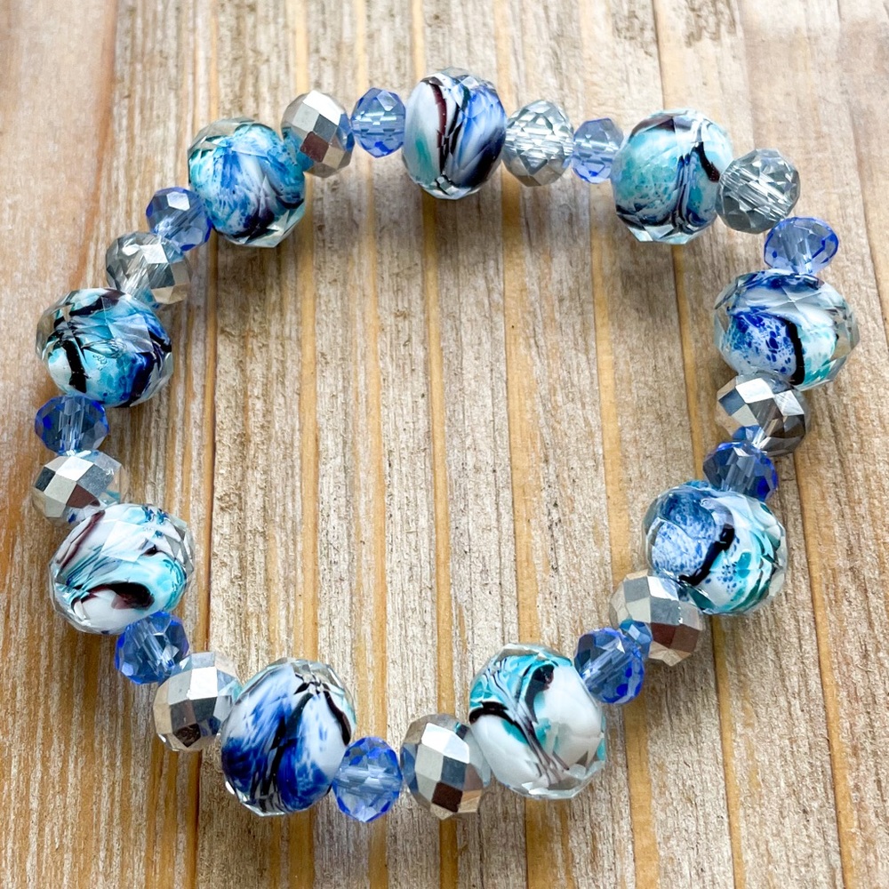 NEW Marbled Blues Bracelet